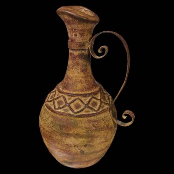 Antique Art Deco stoneware earthenware jug and amphora