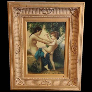 Tableau figurant Venus et Cupidon "Mythologie"