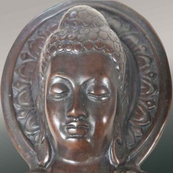 Statua di Buddha fatta a mano Abhaya Mudra -  Italia