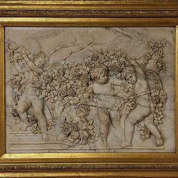 François Duquesnoy marble high relief Paris 1892