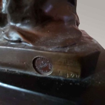 sculpture bronze victoire femme antique laurier bronze paris xixe siecle