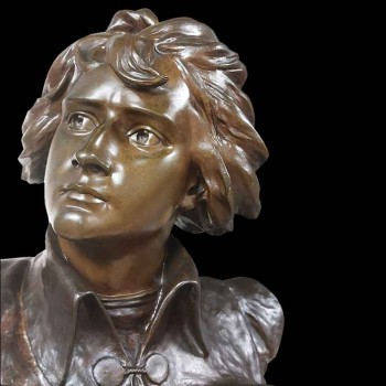 Sculpture de Napolèon en bronze signé + fondeur XIXème siècle