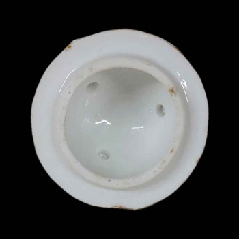 vase jacob petit boule de neige porcelaine paris fleurs relief xixe siecle