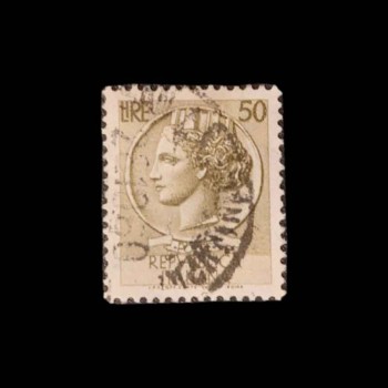 Italian stamp Syracuse 50 lira used