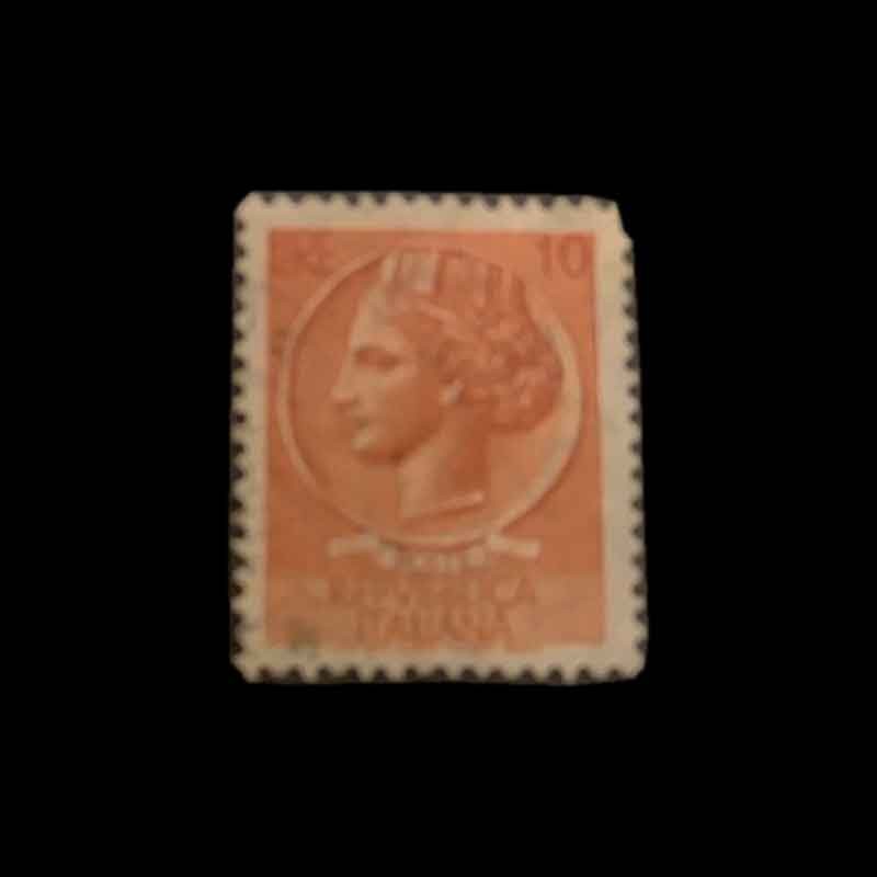 Italian stamp Syracuse 10 lire