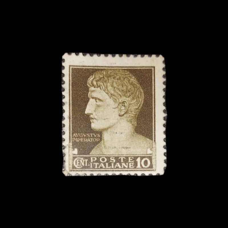 rare stamp Augustus impératore 10 cent