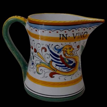 Volpi Deruta Italian ceramic jug