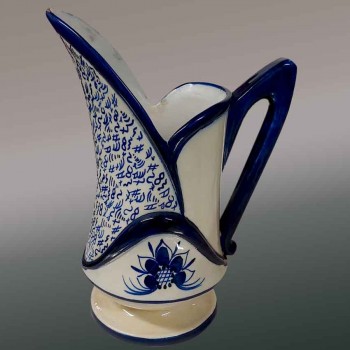 18th century Moustiers earthenware pitcher