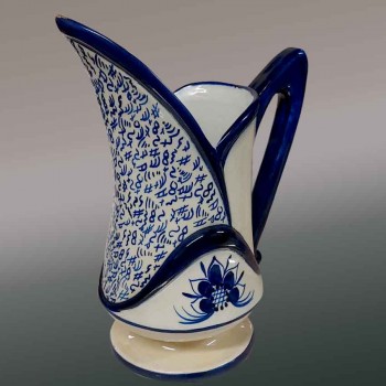 18th century Moustiers earthenware pitcher