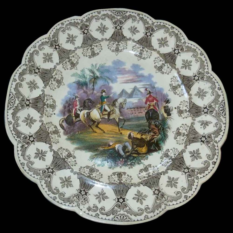 Talking plate Napoleon Wedgwood 19th century