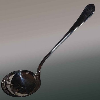 Christofle silver plated metal ladle, vintage spatours model