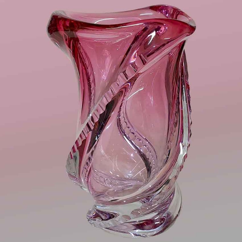 Val Saint Lambert vintage collector 1958 crystal vase