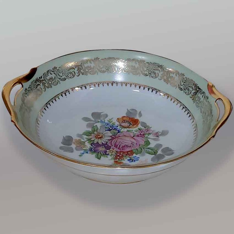 Plato antiguo de porcelana de Limoges