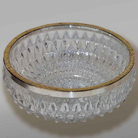 Ensaladera de cristal vintage Joséphine Heitten 1960