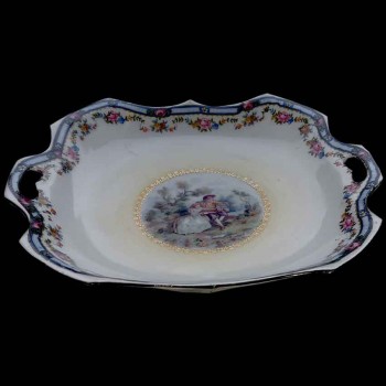 Plat à gâteaux en porcelaine royale Vienne circa 1900