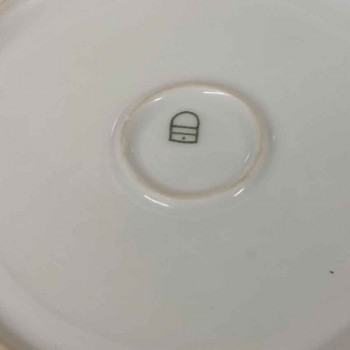 Romantic antique porcelain tray