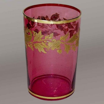 Becher Kristallglas Saint Louis Jugendstil