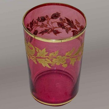 Becher Kristallglas Saint Louis Jugendstil