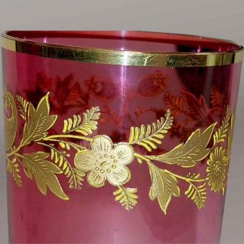 Becher Kristallglas Saint Louis Jugendstil