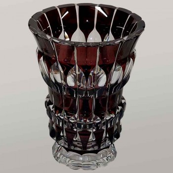 Vase en cristal Val Saint Lambert art déco Charles Graffart