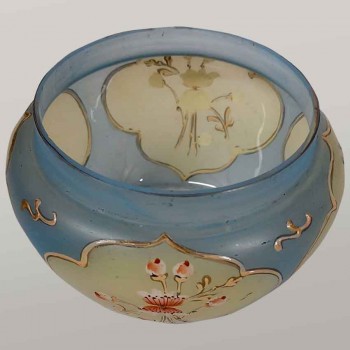Florero Art Nouveau de cristal opalino, alrededor de 1900