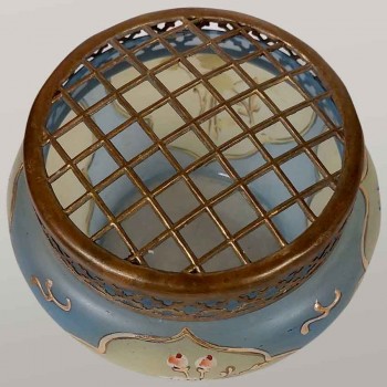 Florero Art Nouveau de cristal opalino, alrededor de 1900