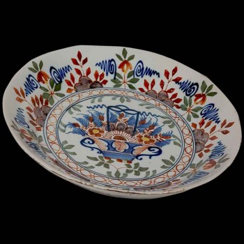 Delft plate from the 18th century porcelain factory