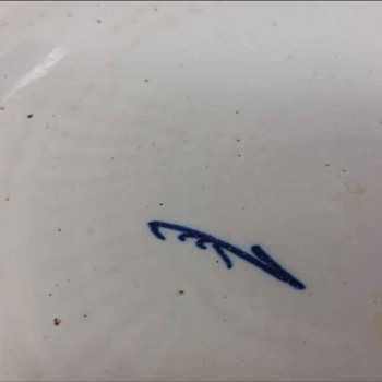 Delft plate from the 18th century porcelain factory