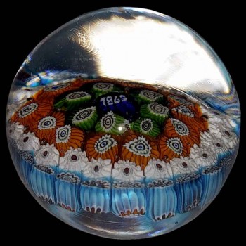 Baccarat millefiori sulfide dating from the 19th century