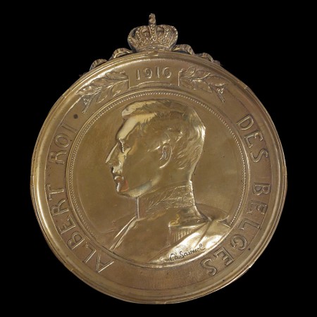 Medaglia commemorativa di Alberto I, re del Belgio 1909/1934