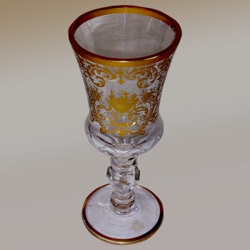 Goblet from the Saint Louis crystal factory, late 19th century