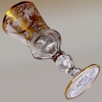 Saint Louis crystal goblet, late 19th century