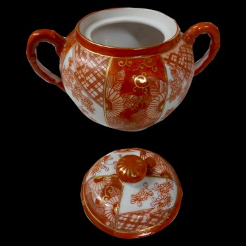 Fine Japanese Kutani porcelain tea set