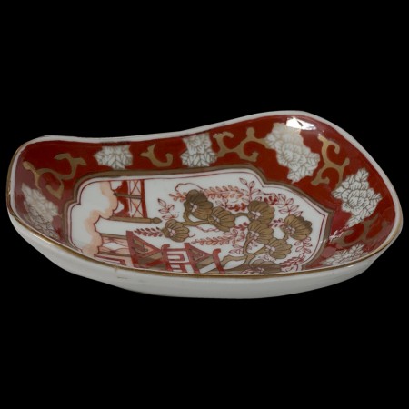 Japanse porseleinen kom in Kutani-stijl, 1930