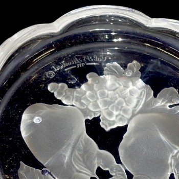 Val Saint Lambert crystal coasters from the Brussels collection
