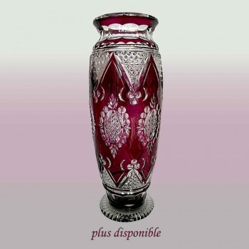 Vase en cristal val saint lambert Art déco modéle CDF 1926