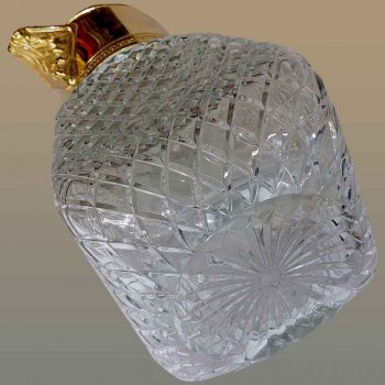 Decanter in cristallo tagliato attribuito a Edward Latham