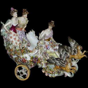 Groupe en porcelaine Allemande XIX siècle