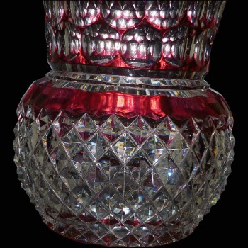Paire de vase en cristal Val Saint Lambert (Charles Graffart)