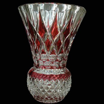 Pair of Val Saint Lambert crystal vase (Charles Graffart)