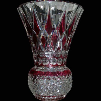 Coppia di vasi in cristallo Val Saint Lambert (Charles Graffart)