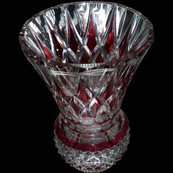 Paire de vases en cristal Val Saint Lambert (Charles Graffart)