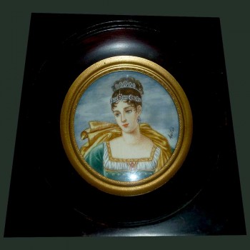 Miniatura di Paolina Bonaparte firmata