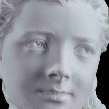 Busto biscotto Flore Carrier Belleuse XIX secolo