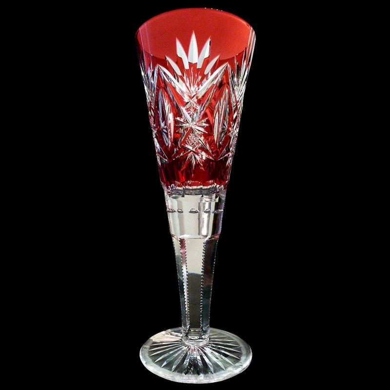 Vase de mariage en cristal du Val Saint Lambert Vase de mariage en cristal du Val Saint Lambert