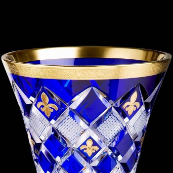 Vase en cristal et or cristal de France