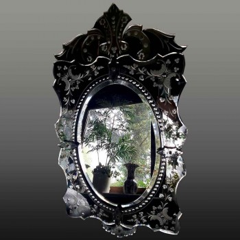 Mirror of Venice Murano Ice Mercury