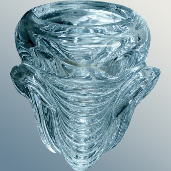 Val Saint Lambert crystal vase