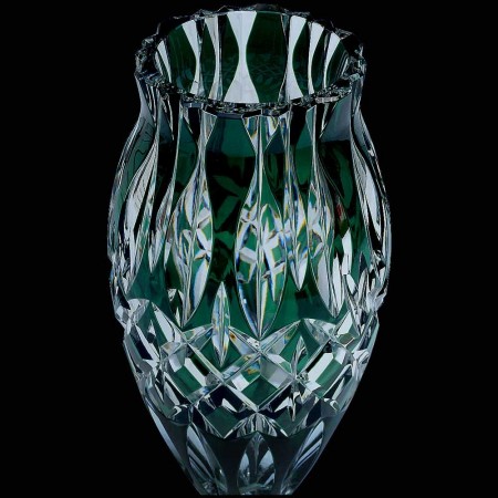 Schöne Crystal Vase Val Saint Lambert Belgien Zeichen