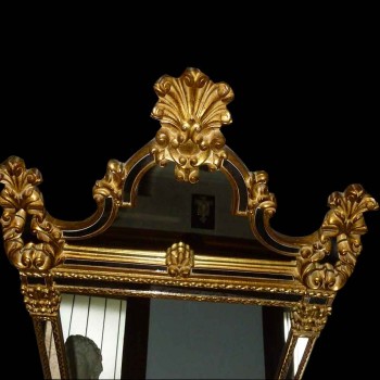 Spiegel Louis XV Stil vergoldetes Holz mit Blattgold